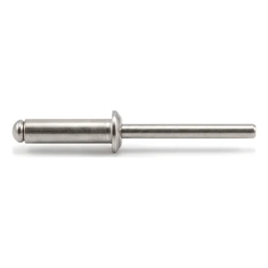 Blindklinknagel roestvrij staal A2/A2 ISO 15983 3,2×14 mm – platte kop, open – doos 500 stuks