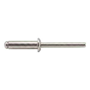 Blindklinknagel roestvrij staal A2/A2 ISO 15983 5,0×12 mm – platkop, open – doos 500 stuks