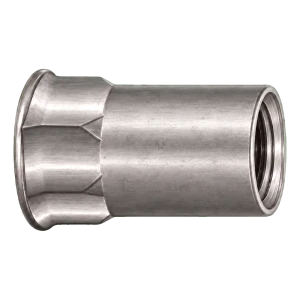 Blindklinkmoer roestvrij staal A2 M6×16 mm – kleine conische kop, gedeeltelijk zeskantige schacht – doos 250 st.