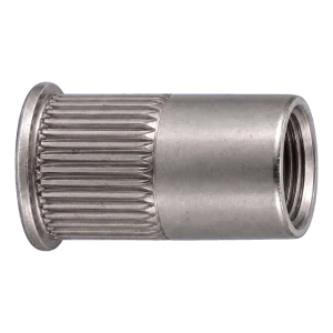 Blindklinkmoer roestvrij staal A4 M8×15,5 mm – kleine conische kop, gekartelde schacht – doos 250 stuks