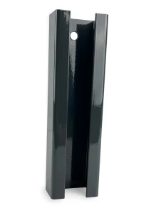 Paneelpaalverbinder 60×40 mm – antraciet RAL 7016, lengte 190 mm