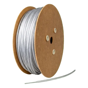 Staalkabel met pvc, verzinkt, Ø10 mm, kleurloos, kern Ø8,0 mm (6x19) — per meter