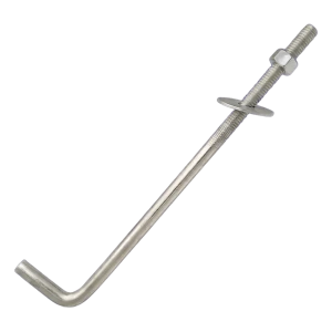 Muurplaatanker L-vorm (gebogen schroefverbinding) M14×400 mm – verzinkt