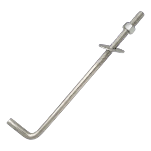 Muurplaatanker L-vorm (gebogen draadstang) M12 × 300 mm, verzinkt