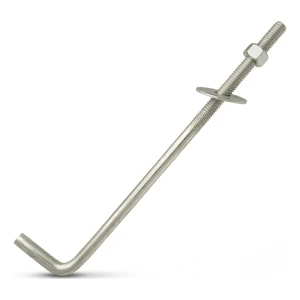 Muurplaatanker L-vorm (gebogen schroefverbinder) M12×400 mm – verzinkt