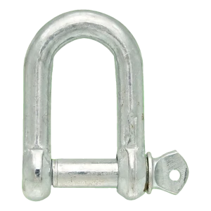 Verzinkte D-sluiting 10 mm – pen met schroefdraad M10