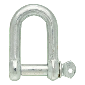 Verzinkte D-sluiting 28 mm – schroefpen M28