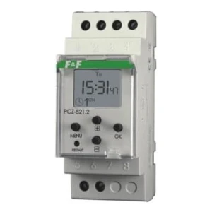 Wekelijkse aan/uit éénkanaals timer PCZ-521 F&F FILIPOWSKI