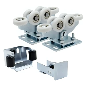 Pakket loopwielen 80 (6-rols, nylon rollen) KIT voor schuifpoorten met accessoires