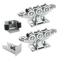 Set loopwagens voor vrijdragende schuifpoorten 8-rols + accessoires KIT voor looprail 80
