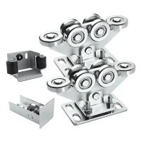 Pakket rijwielen 80 (6-rollen) + accessoires KIT voor vrijdragende schuifpoorten