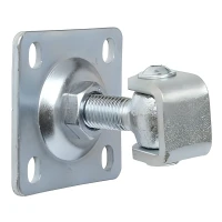 Verstelbaar scharnier met schild M16 80x80x3 mm, oog verzinkt