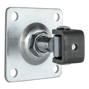 Verstelbaar scharnier met rozet M20 100x100x4 mm voor poorten en hekken