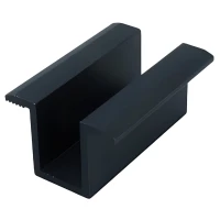 Middelste klembeugel - H25 L50 met aardingspin zwart