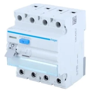 Hager aardlekschakelaar 3P+N 63A 30mA Type AC