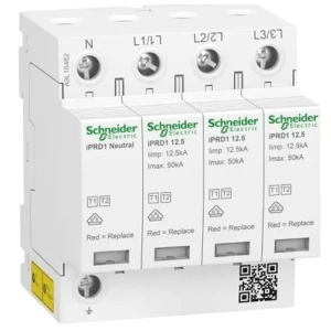 Overspanningsbeveiliging Type 1+2 (B+C) 3P+N 12,5kA 1,5kV iPRD1-12,5r-T12-3N A9L16482 SCHNEIDER ELECTRIC