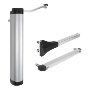 Locinox – verticale hydraulische deurdranger voor poortjes 90° en 180° zilver
