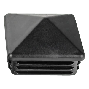 Inslagdop vierkant 15×15 mm, piramidevormig, zwart
