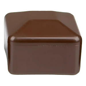 Paalkap voor hekpaal 15×15 mm, bruin
