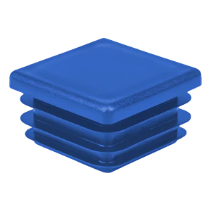 Inslagdop vierkant 30×30 mm, blauw (RAL 5005)