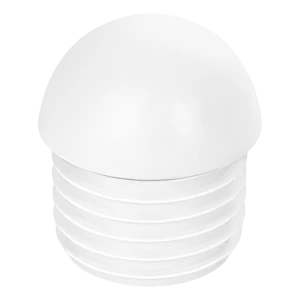 Inslagdop rond, halfrond, Ø 22 mm, wit