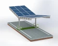 Carport Fotovoltaïsche schuur voor 2 Voertuigen T 11,4m x 3,3m Zonnecarport GPV-101-08 (2)