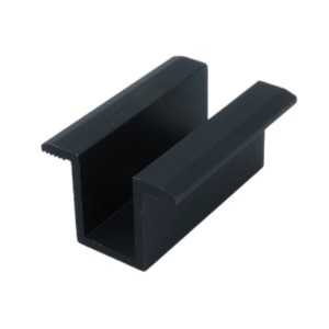 Middelste klembeugel - H25 L50 met aardingspin zwart