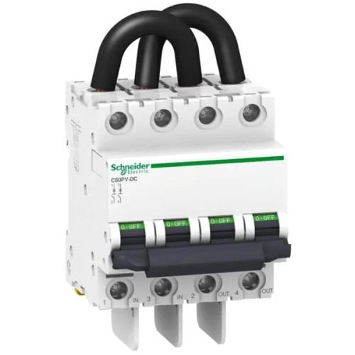 PV DC overstroomschakelaar B 16A 2P 800V C60PV-DC A9N61651 GPV-401-10