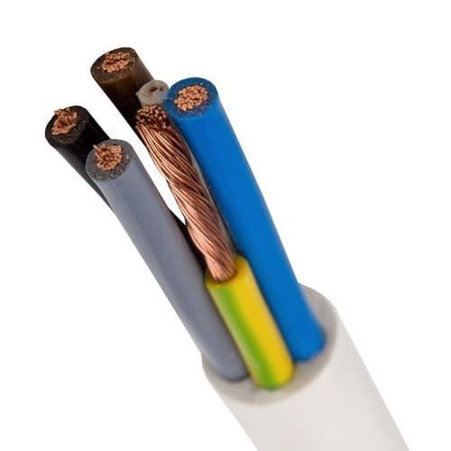 Kabel OWY 5x4 300/500V H05VV-F wit GPV-401-23
