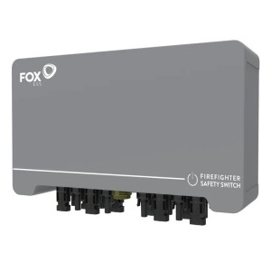 Fox brandveiligheidsschakelaar voor PV - S-Box, 4 strings, 1500V DC, IP66
