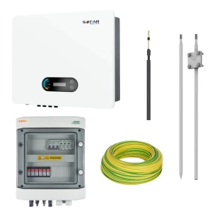 Complete elektrische kit voor fotovoltaïsche panelen met 11KTLX-G3 3F 2MPPT Sofar-omvormer