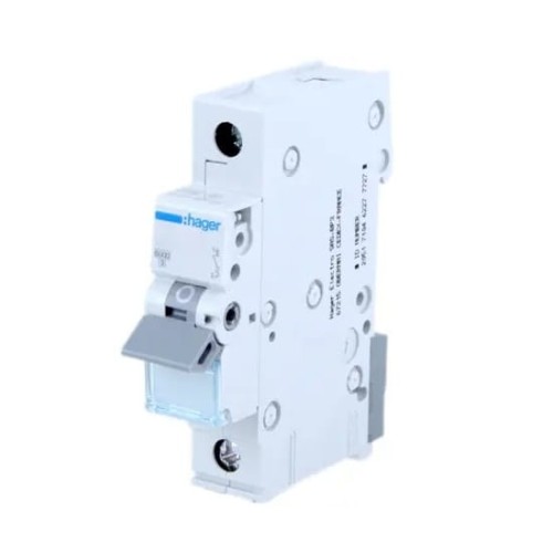 HAGER overstroomschakelaar B 16A 1P 6kA MBN116E GPV-401-26