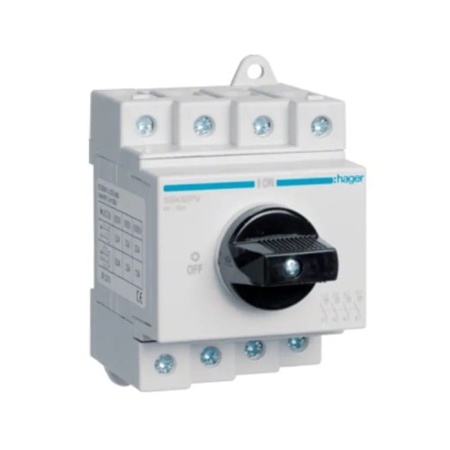 Scheidingsschakelaar DC 3-fase 4P 32A 1000V SB432PV HAGER GPV-401-48