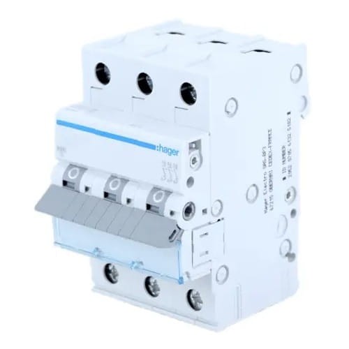 Overstroomschakelaar C 20A 3P 6kA MCN320E HAGER GPV-401-52