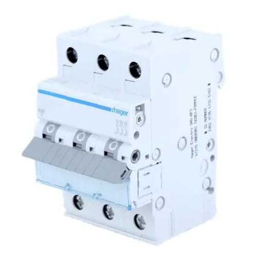 Overstroomschakelaar B 20A 3P 6kA MBN320E HAGER GPV-401-54