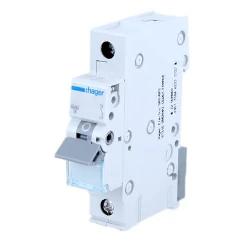 Overstroomschakelaar B 20A 1P 6kA MBN120E HAGER GPV-401-56