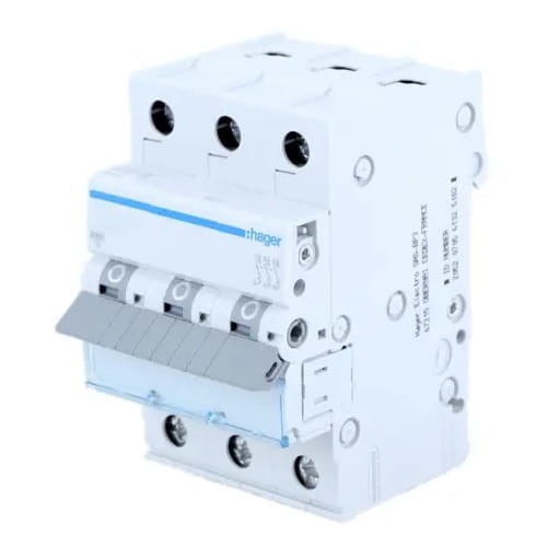 Overstroomschakelaar C 16A 3P 6kA MCN316E HAGER GPV-401-61