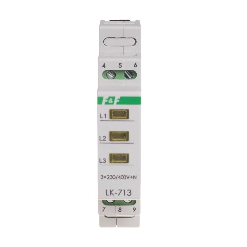 Knipperlicht 3×230 V+N 3xLED 3 kleuren LK-713 K F&F FILIPOWSKI GPV-401-82