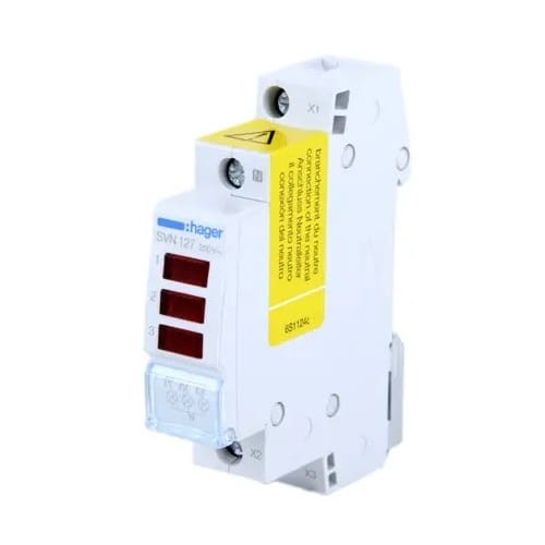 Stoplicht LED driedubbel rood 230VAC SVN127 HAGER GPV-401-84
