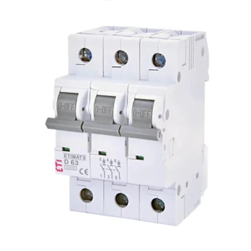Overstroomschakelaar B 25A 3P 6kA ETIMAT6 002115518 ETI GPV-401-125