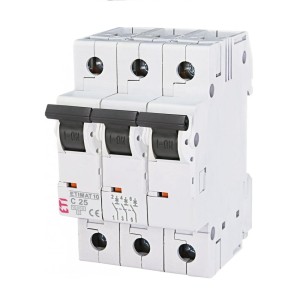 Overstroomschakelaar C 25A 3P 10kA ETIMAT10 002135718 ETI