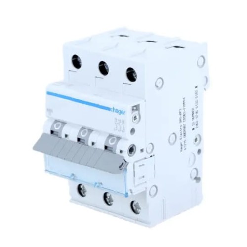Overstroomschakelaar C 63A 3P 6kA MCN363E HAGER GPV-401-138