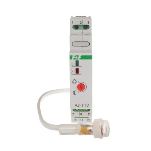 Automatische schemerschakelaar 16A 230V 2-1000 lux IP20/65 DIN AZ-112 F&F FILIPOWSKI GPV-401-146
