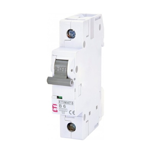 Overstroomschakelaar B 6A 1P 6kA ETIMAT6 002111512 ETI GPV-401-160