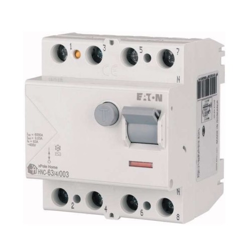 Aardlekschakelaar 4P 63A 6kA 30mA type AC HNC-63/4/003 xPole Home 194695 EATON GPV-401-165