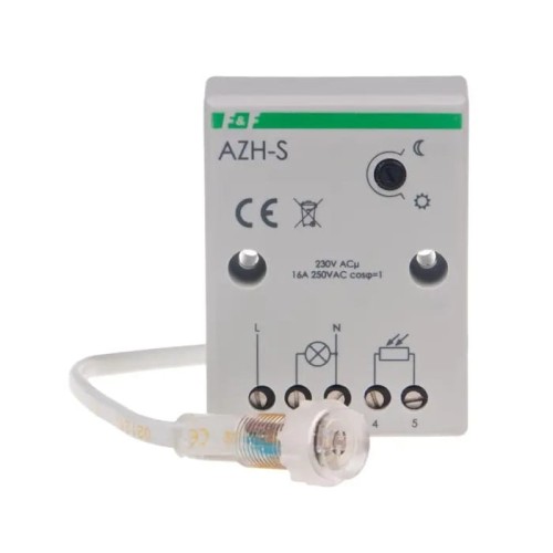 Automatische schemerschakelaar 16A 230V 2-1000 lux IP20/65 AZH-S F&F FILIPOWSKI GPV-401-181
