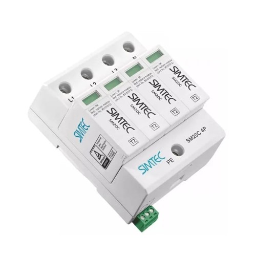 Simtec Overspanningsbeveiliging Type 2 (C) 4P 20kA 1,5kV GPV-401-202
