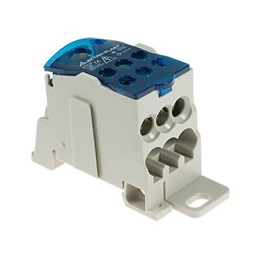 ELEKTRO-PLAST Schakelblok 1-polig 125A TH35 blauw UKK-125 GPV-401-214