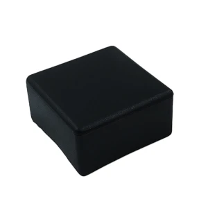 Afdekking voor montageprofiel 40x40 - zwart plat type 3