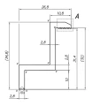 Eindklem - M8 Gat - Aluminium 6060 - H32 Geanodiseerd PV-03-04 (2)